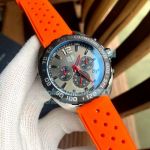 Replica TAG Heuer Formula 1 Quartz Watch 43MM Grey Dial Orange Band